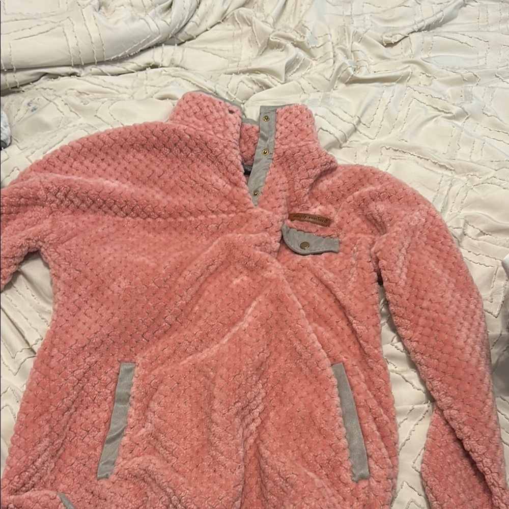 Simply Southern Pink Fleece Jacket
